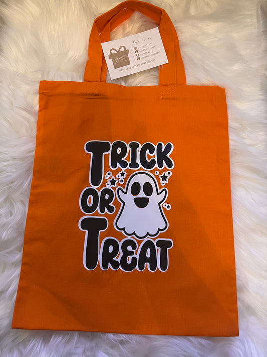 Trick or Treat Ghost Orange Bag