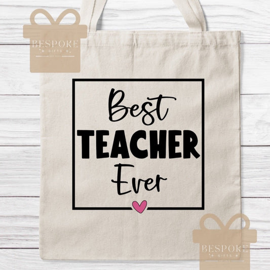 Best Teacher Ever - Canvas Bag