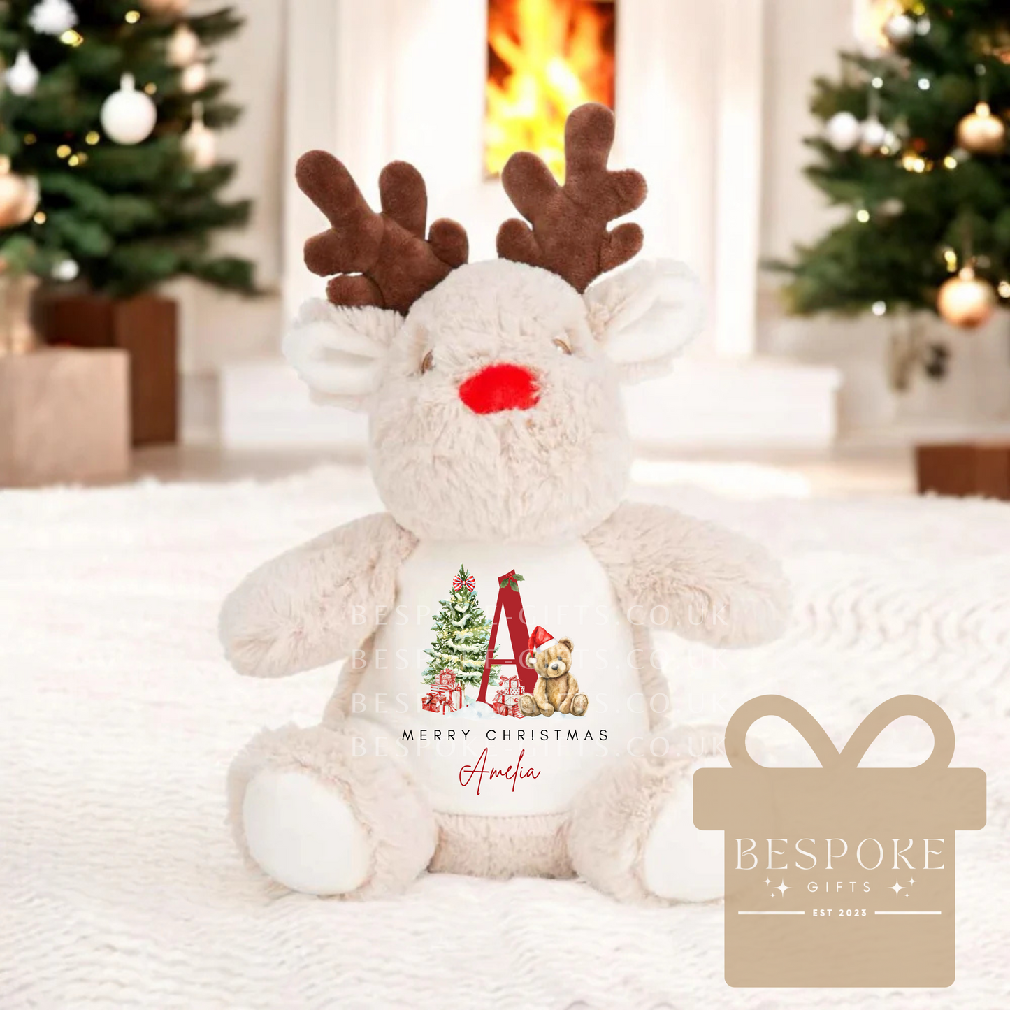 Personalised Christmas Reindeer - Christmas Initial