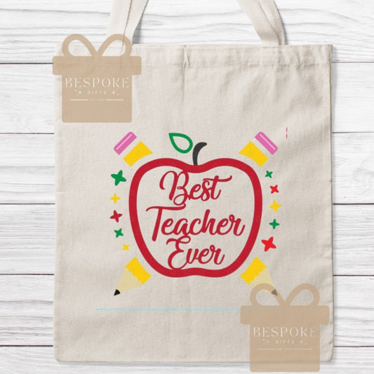 Best Teacher Ever - Canvas Bag