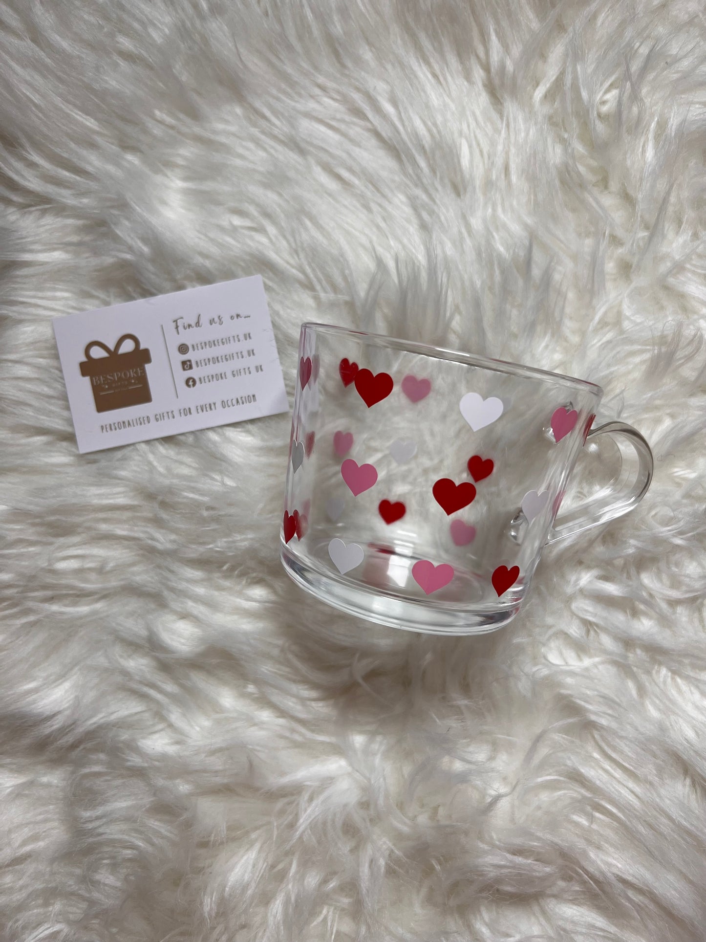 Valentine’s Heart Glass Mug