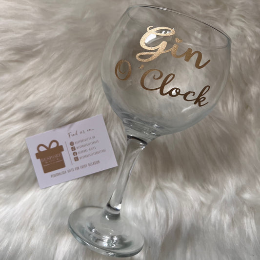 Gin Glass - Gin O’Clock