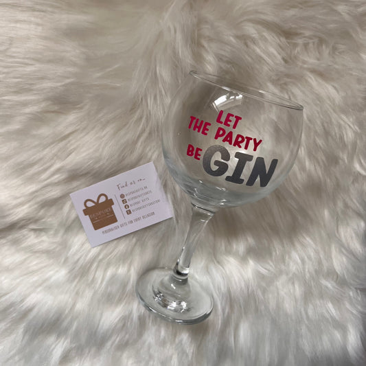 Gin Glass - Let the Party BeGIN