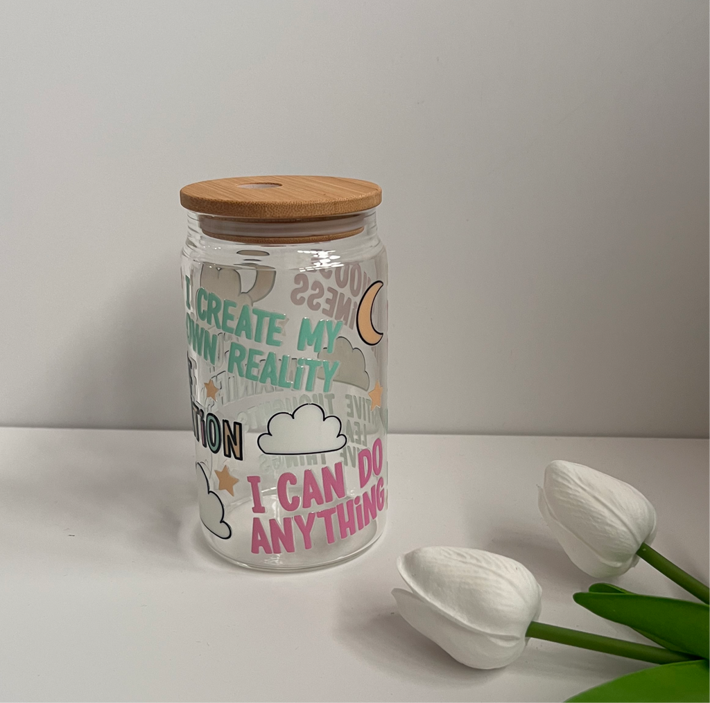 Cup of Manifestation - 16oz Glass Tumbler