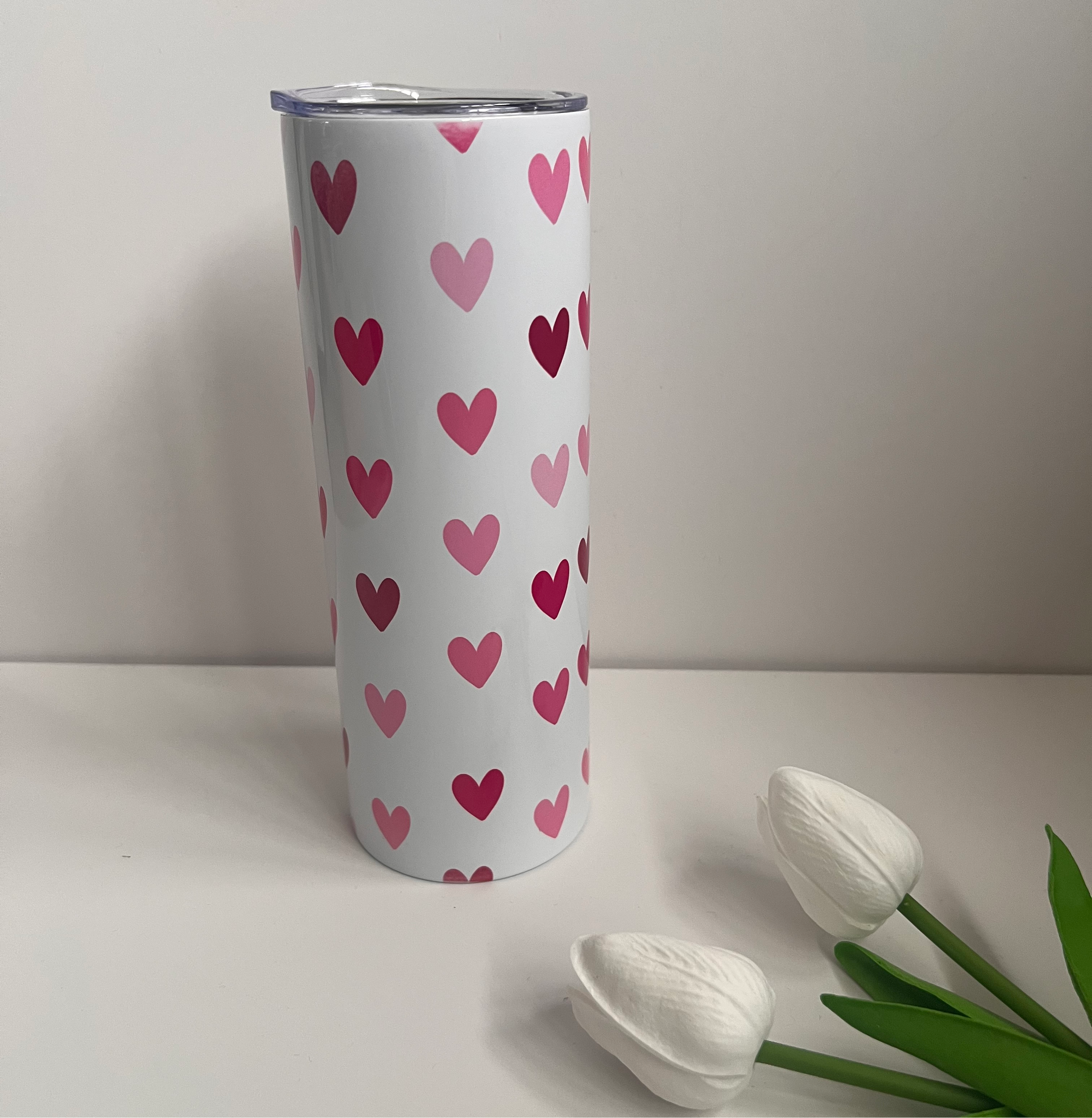 Hearts 20oz Skinny Tumbler