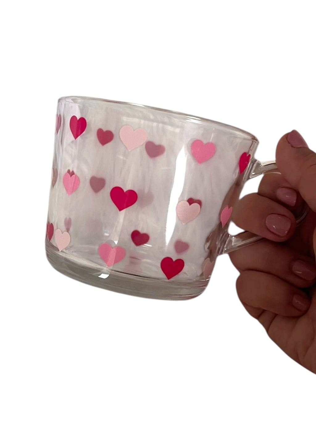 Valentine’s Hearts - Glass Mug