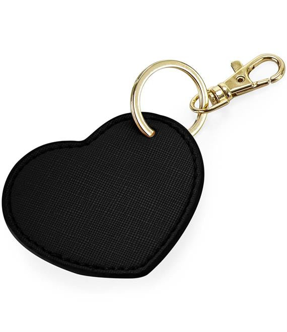 Personalised Name & Initial Heart Key Clip Keyring