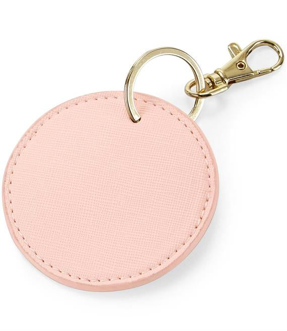 Monogram Circular Key Clip Keyring