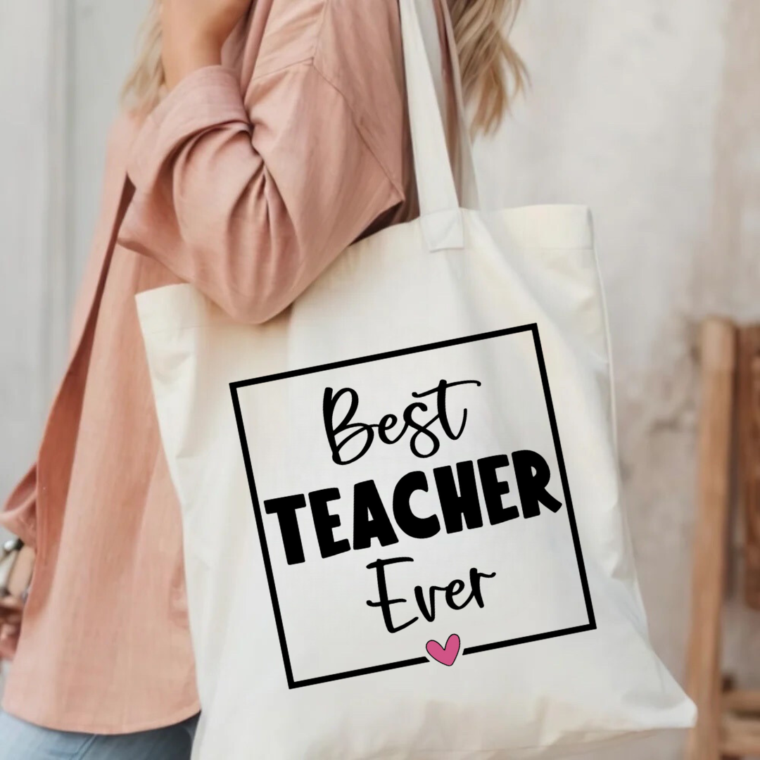 Best Teacher Ever - Canvas Bag