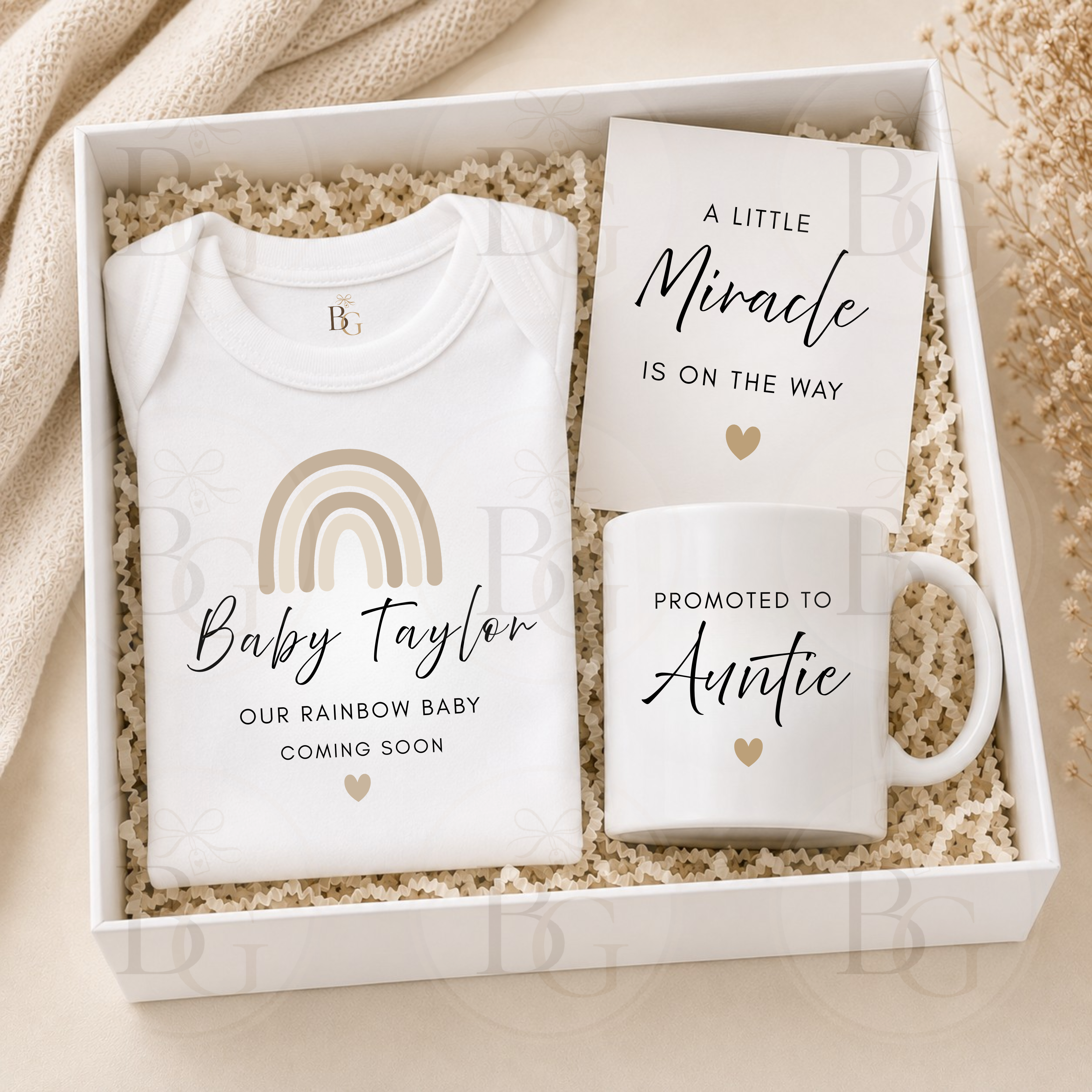 Build Your Own Pregnancy Announcement Gift Box