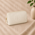 Personalised Small Makeup Bag – Custom Name Cosmetic Pouch – Available in 7 Colours