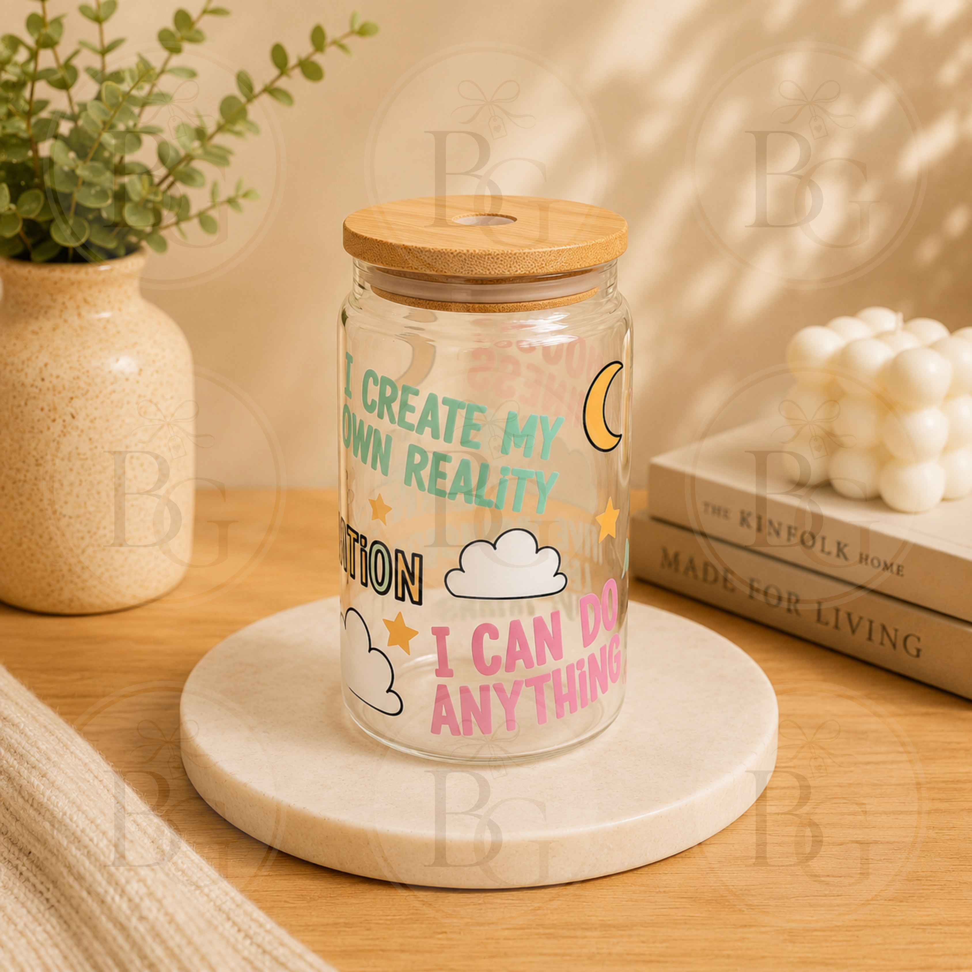 Cup of Manifestation - 16oz Glass Tumbler