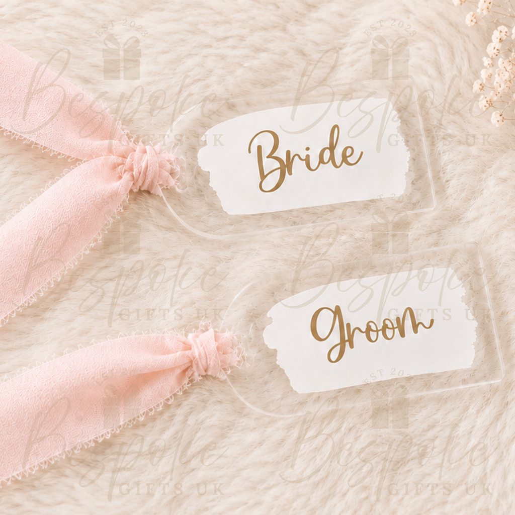 Personalised Wedding Acrylic Place Cards