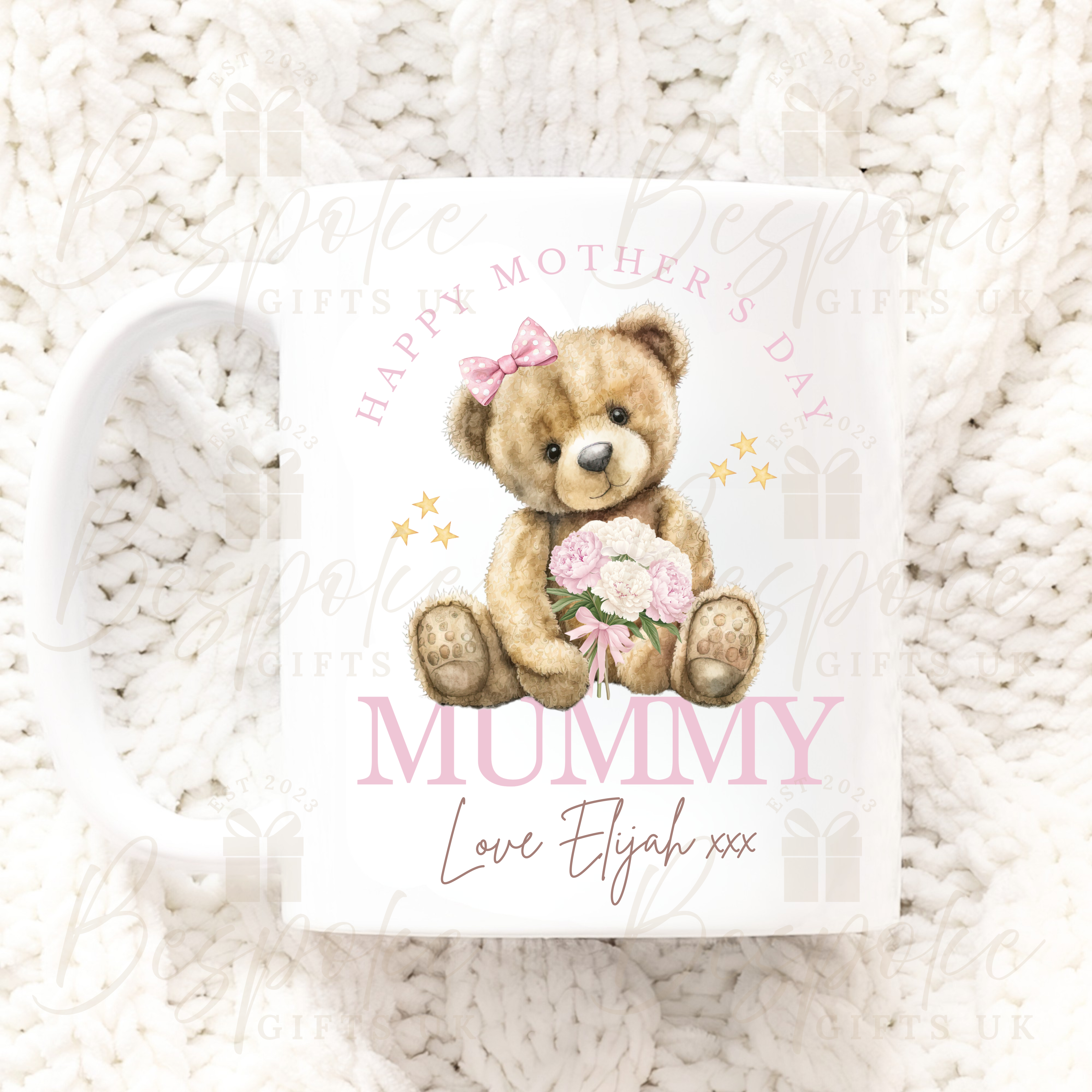 Mother’s Day 11oz Ceramic Pink Mug - Mummy
