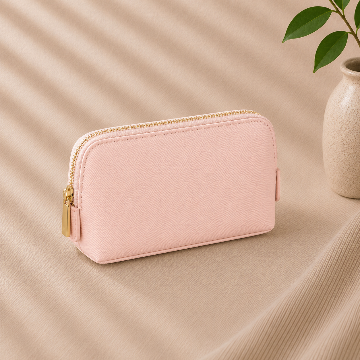 Monogrammed Small Cosmetic Bag