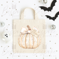 Personalised Sparkly Champagne Pumpkin - Canvas Bag