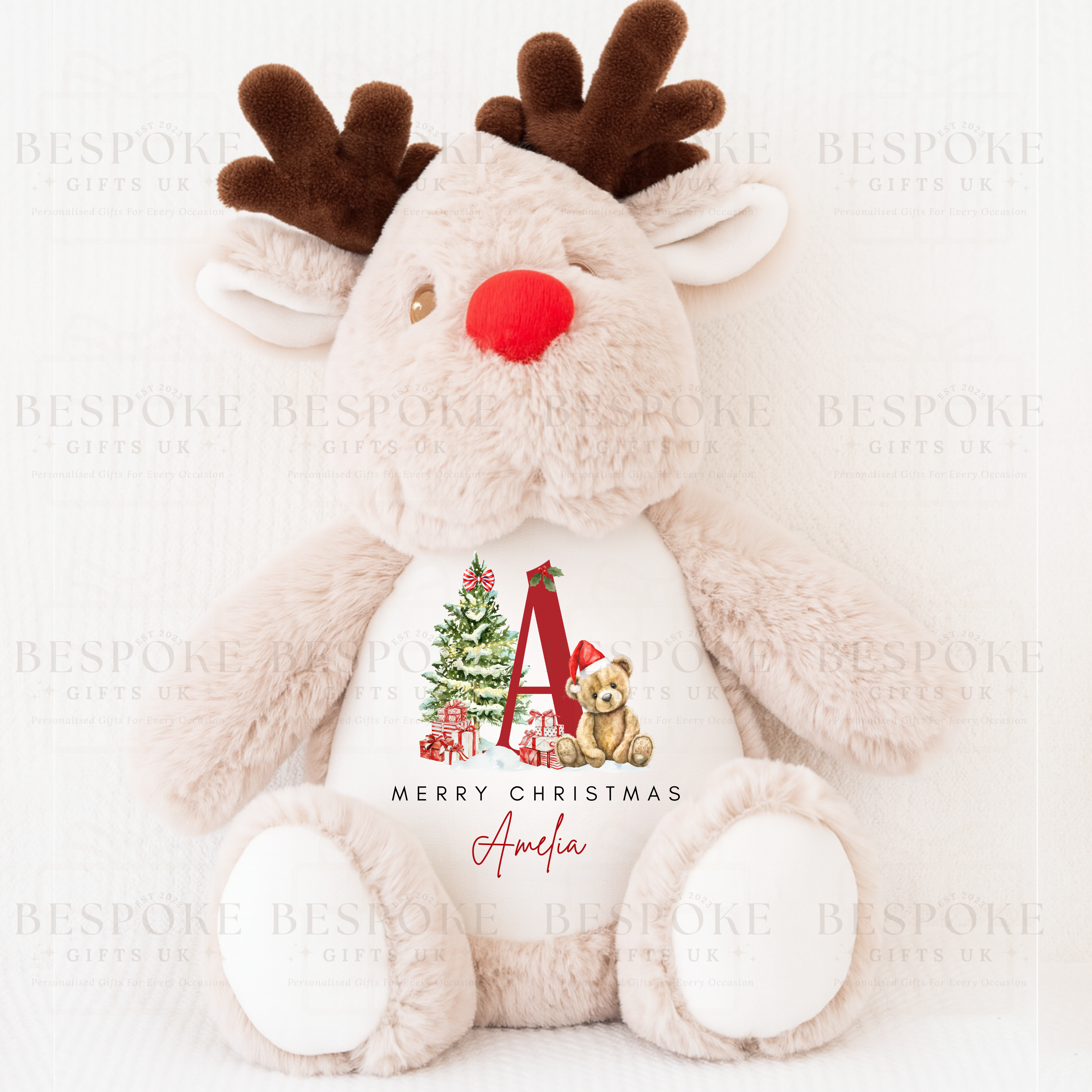 Personalised Christmas Reindeer - Christmas Initial