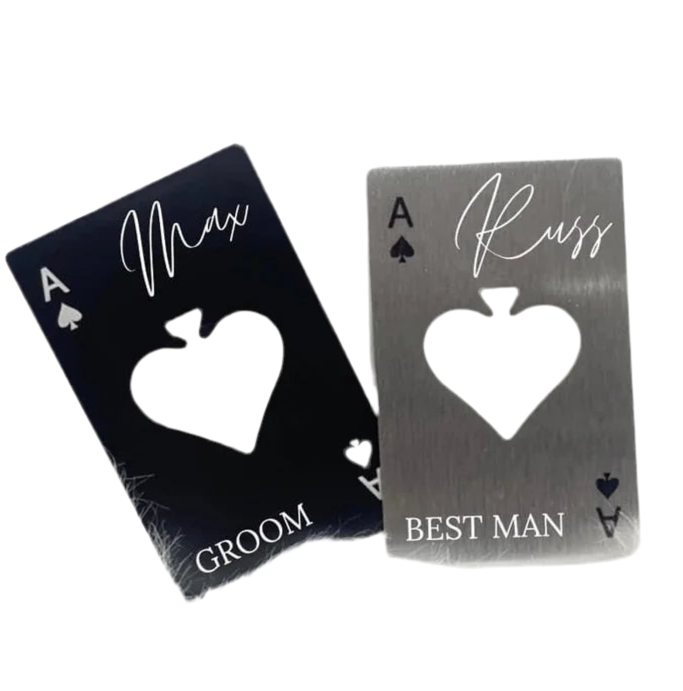 Personalised Ace of Spades Bottle Opener