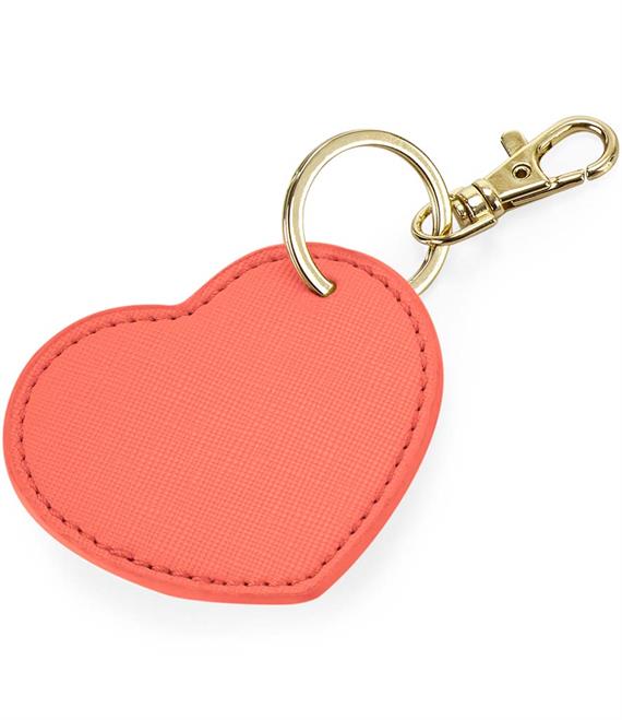 Monogram Heart Key Clip Keyring