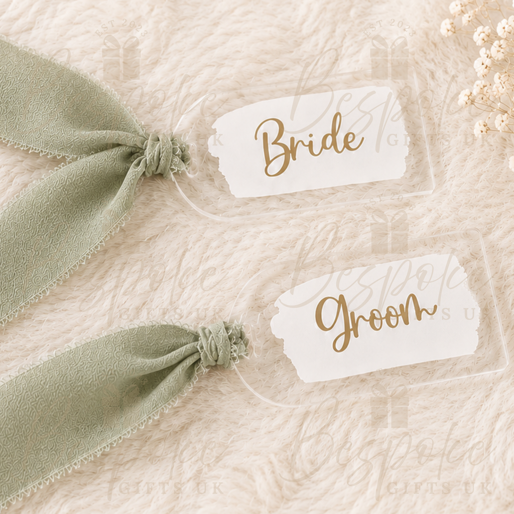 Personalised Wedding Acrylic Place Cards