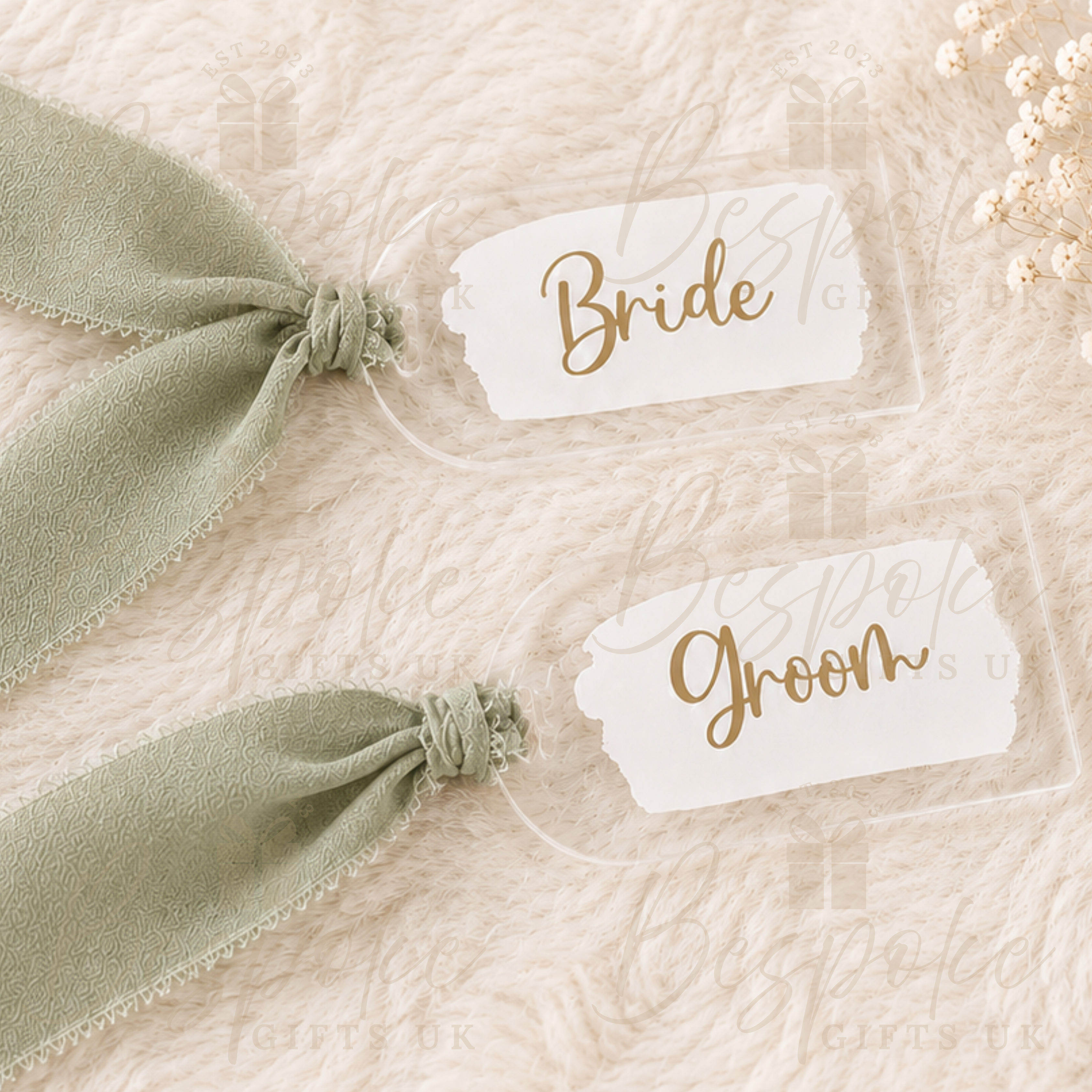 Personalised Wedding Acrylic Place Cards