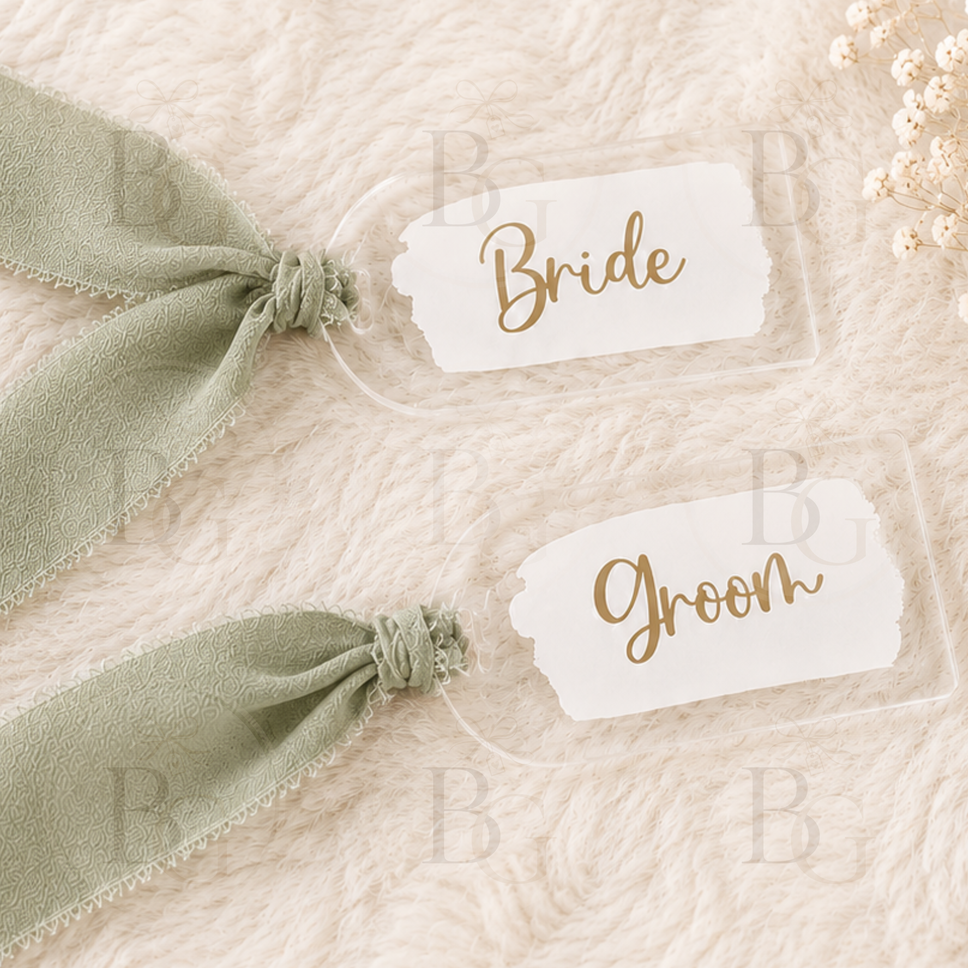Personalised Wedding Acrylic Place Cards