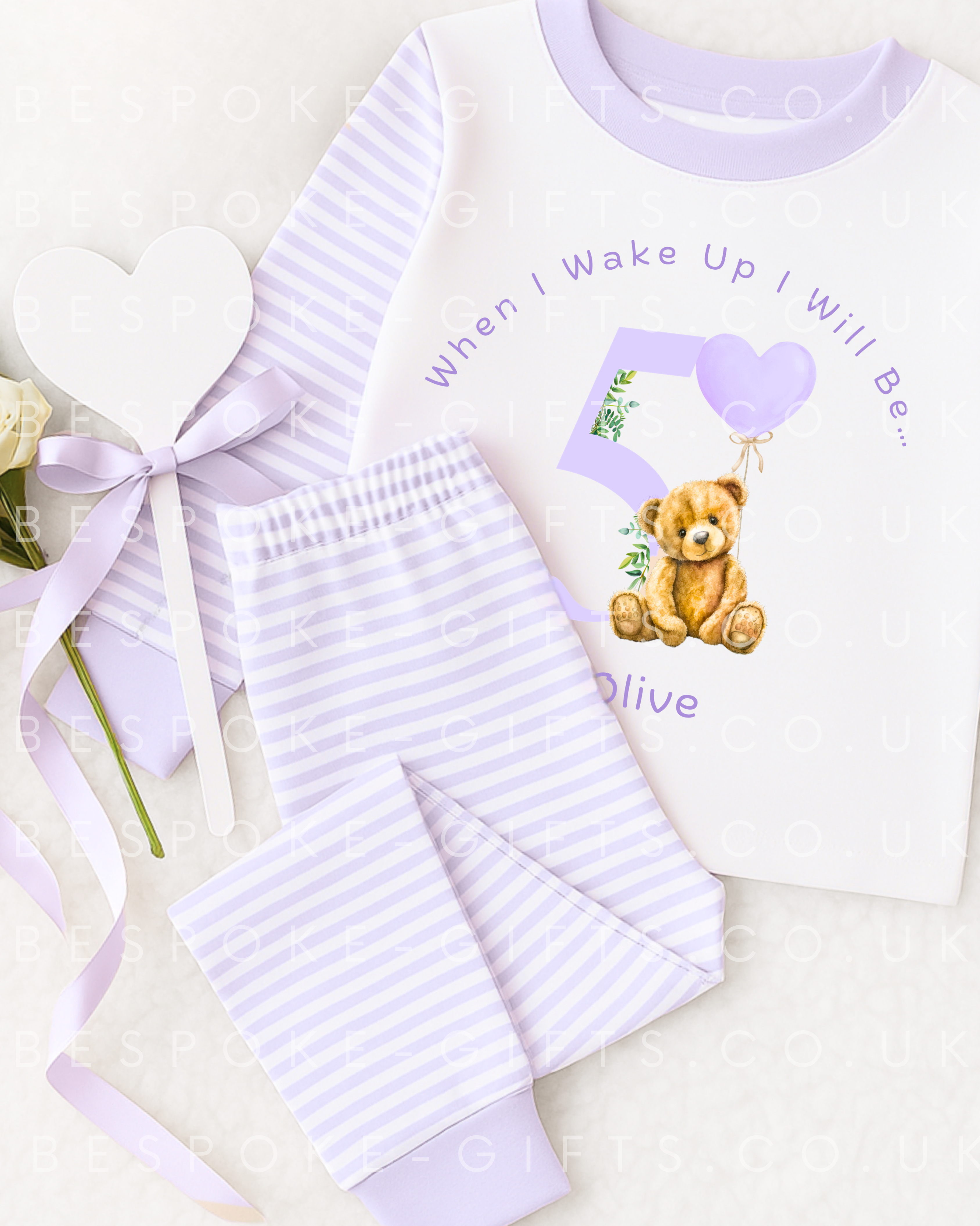 When I Wake Up I Will Be - Teddy Design - Lilac