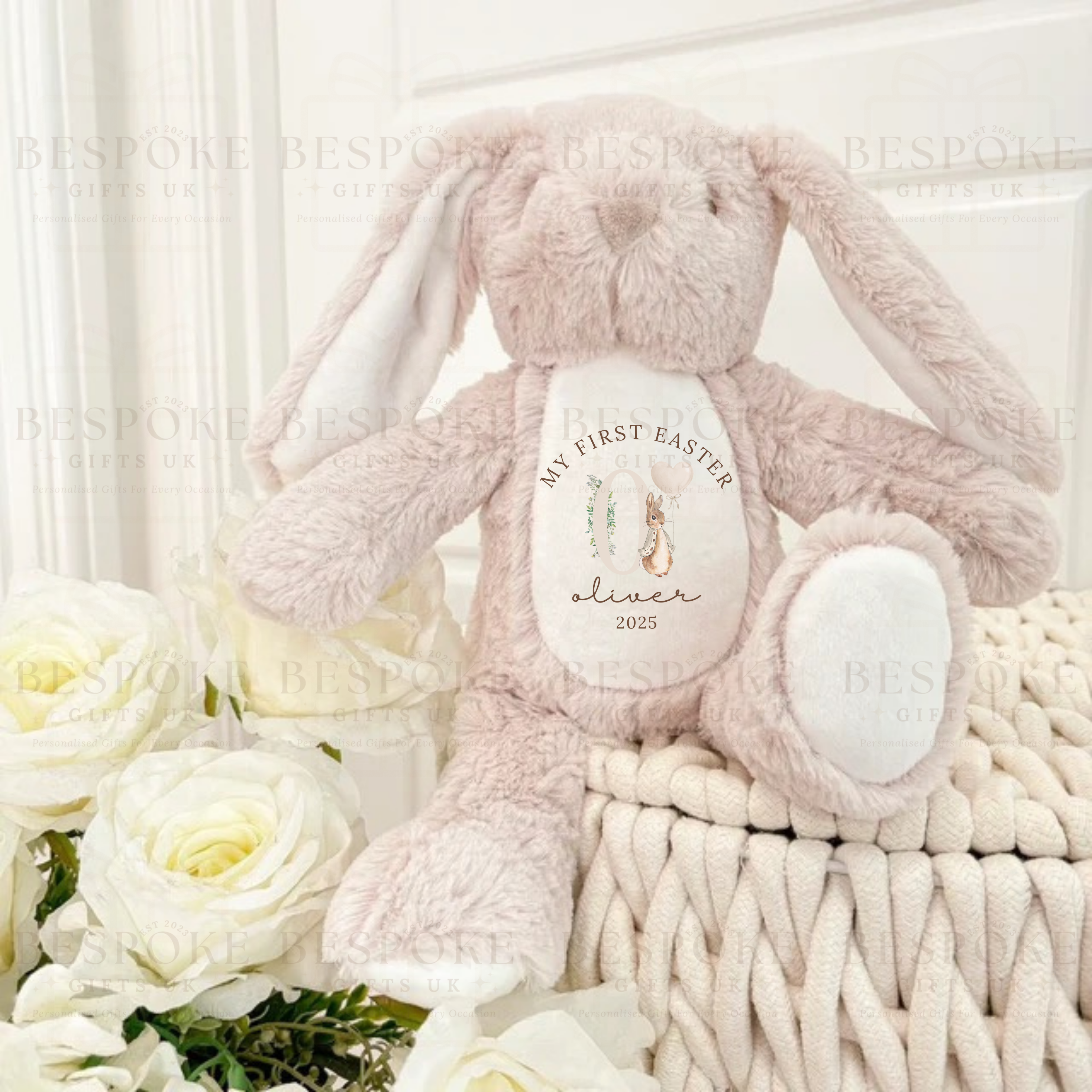 My First Easter - Personalised Bunny - Light Brown