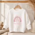 I’m Going To Be A Big Sister - White Jumper - Pink Design