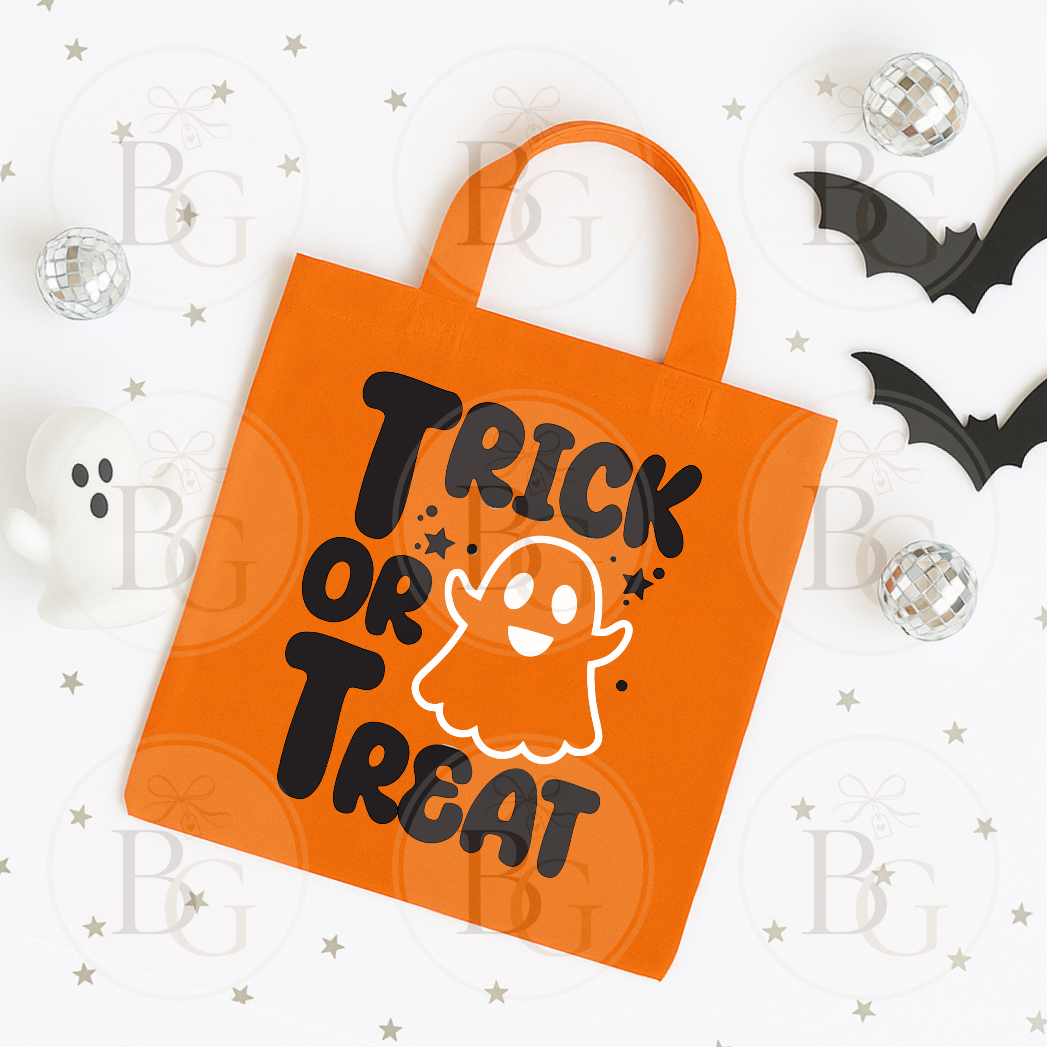 Trick or Treat Ghost - Mini Tote Bag
