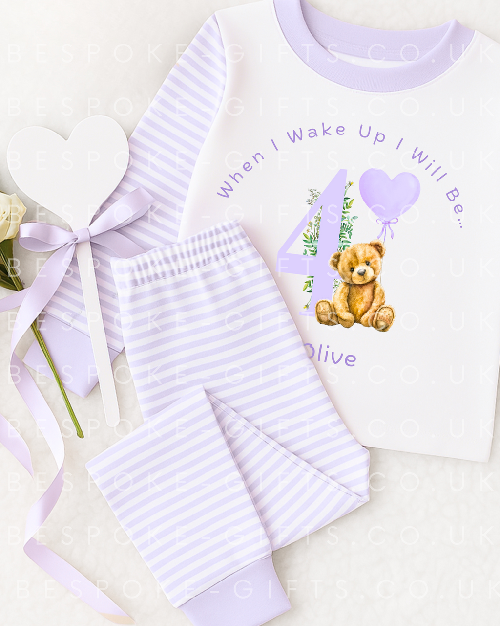 When I Wake Up I Will Be - Teddy Design - Lilac