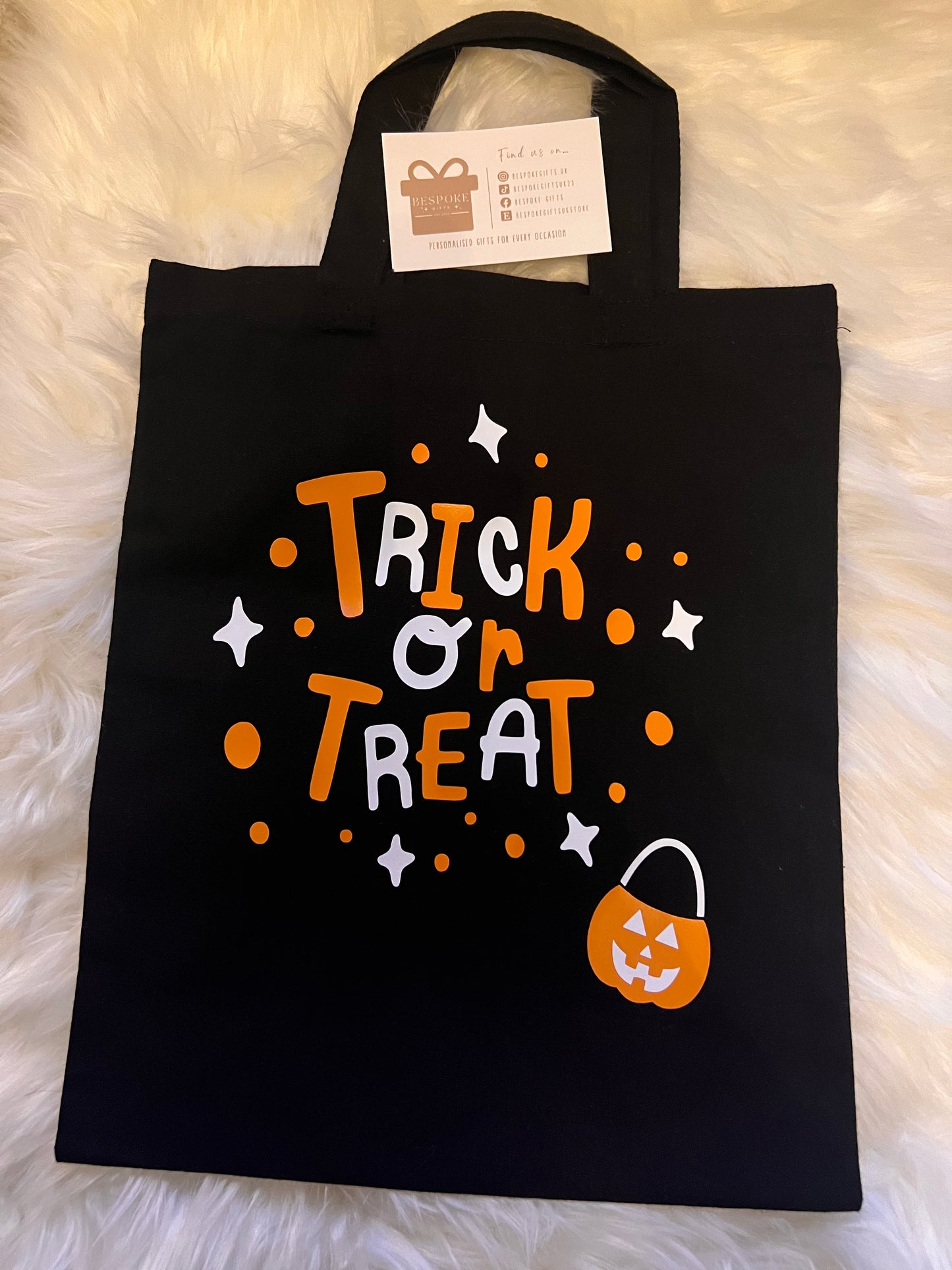 Trick or Treat Black Bag