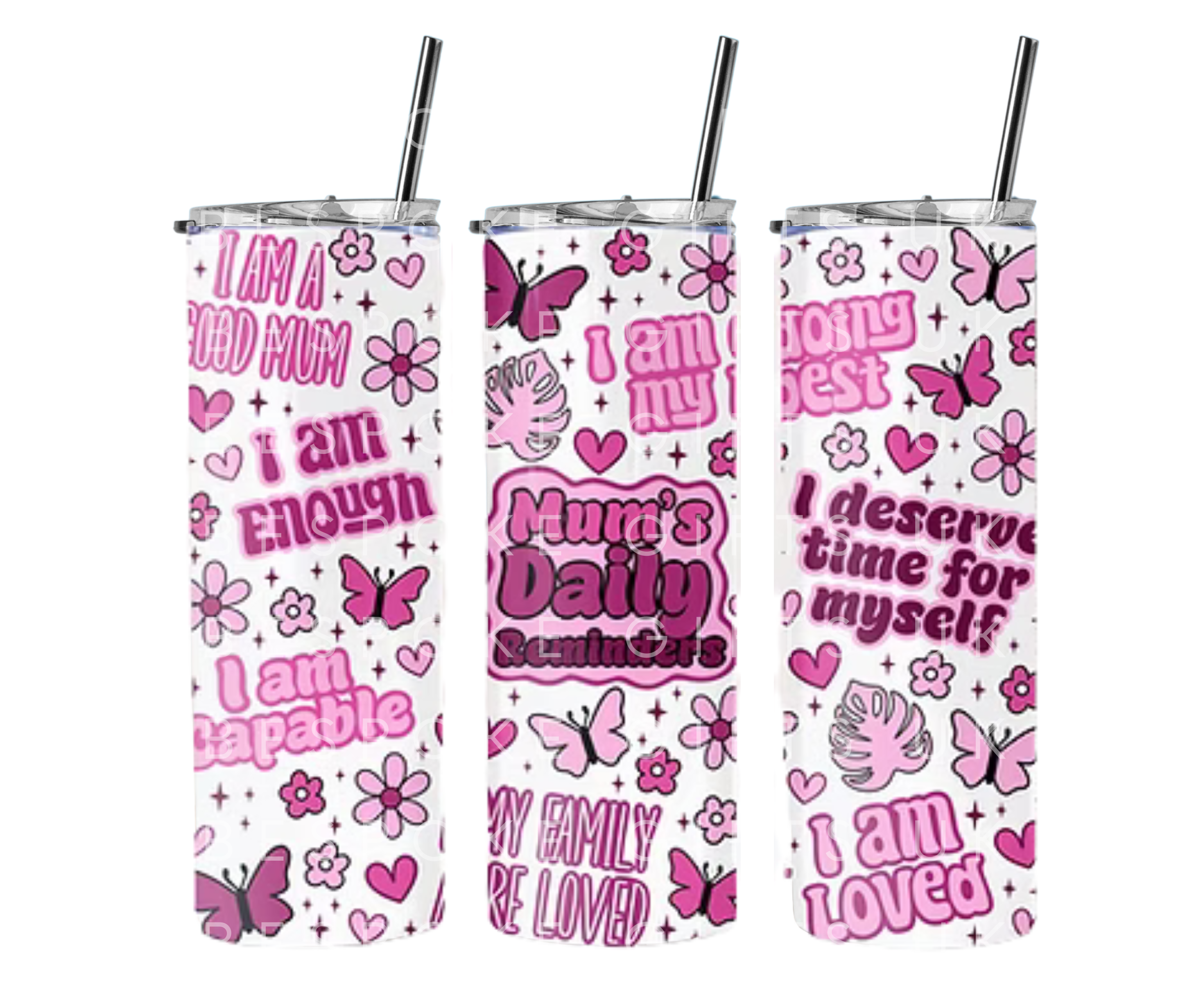 Mum’s Daily Reminders 20oz Skinny Tumbler