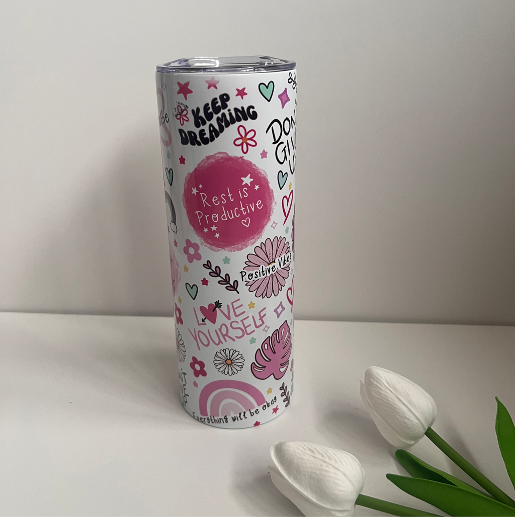 Cup of Positivity 20oz Skinny Tumbler