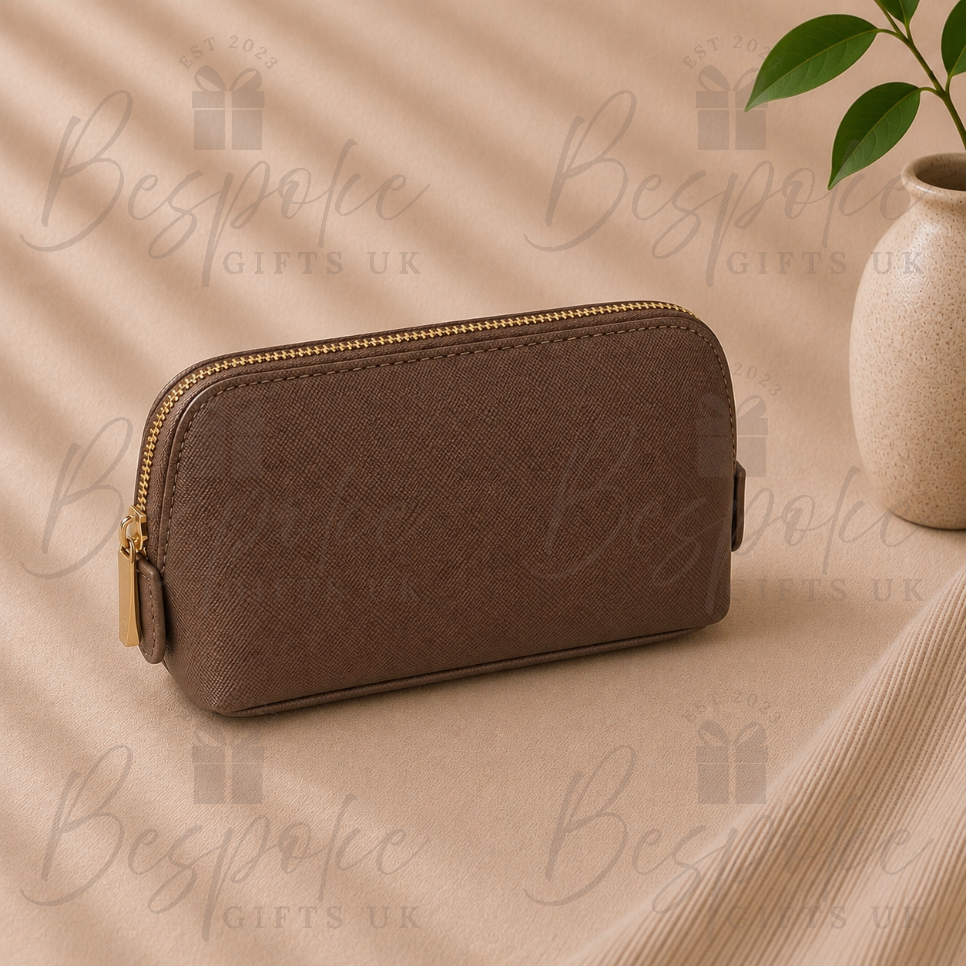Monogrammed Small Cosmetic Bag