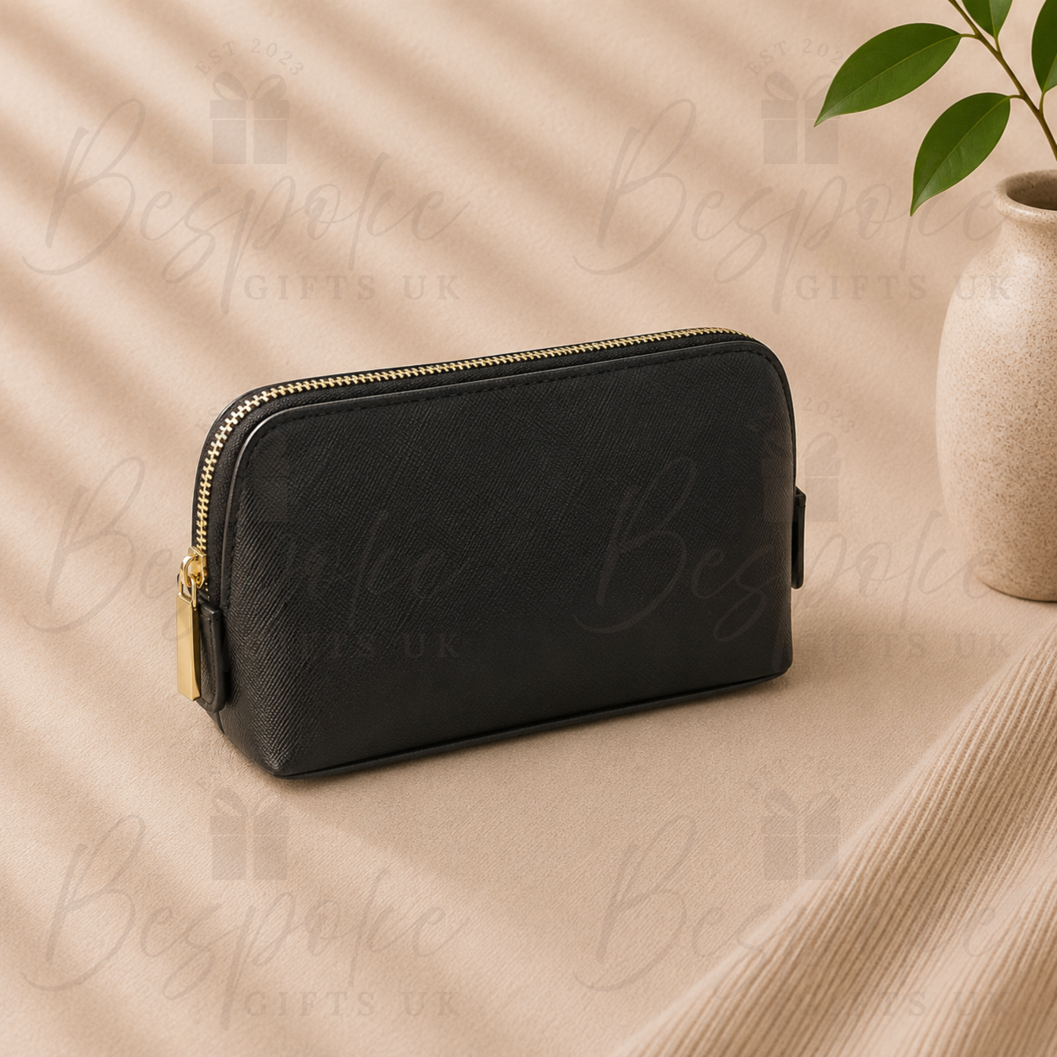 Monogrammed Small Cosmetic Bag