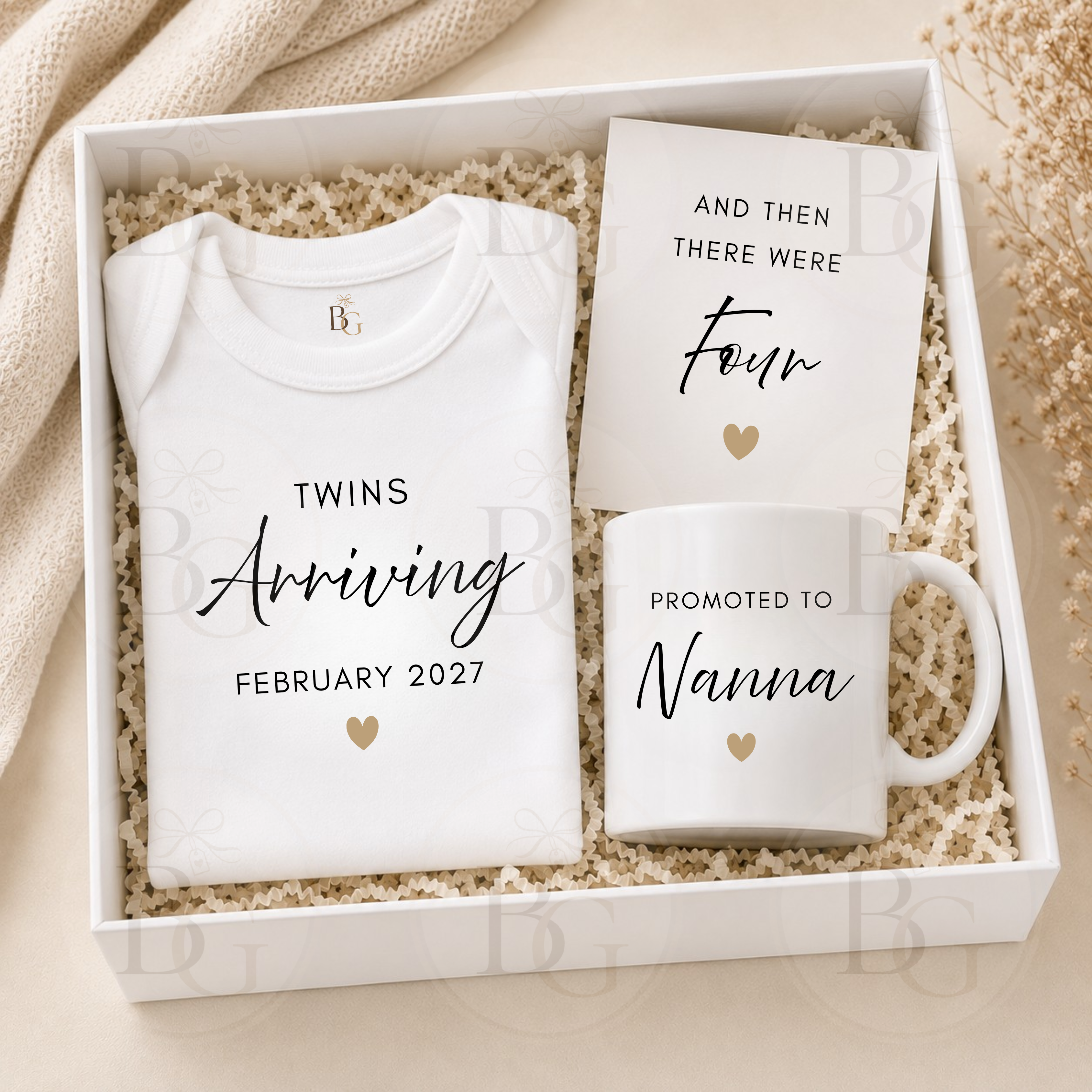 Build Your Own Pregnancy Announcement Gift Box