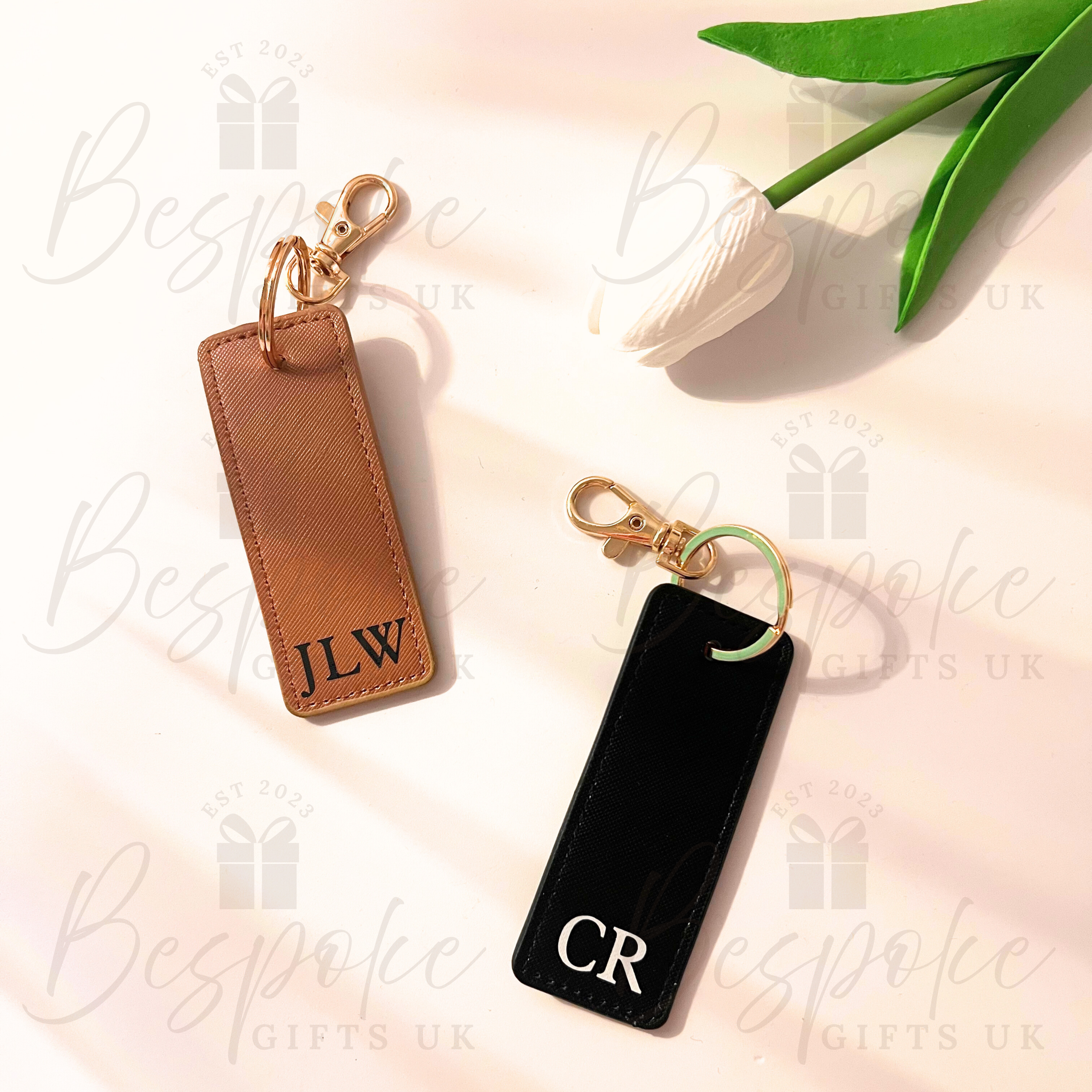 Monogram Key Clip Fob Keyring