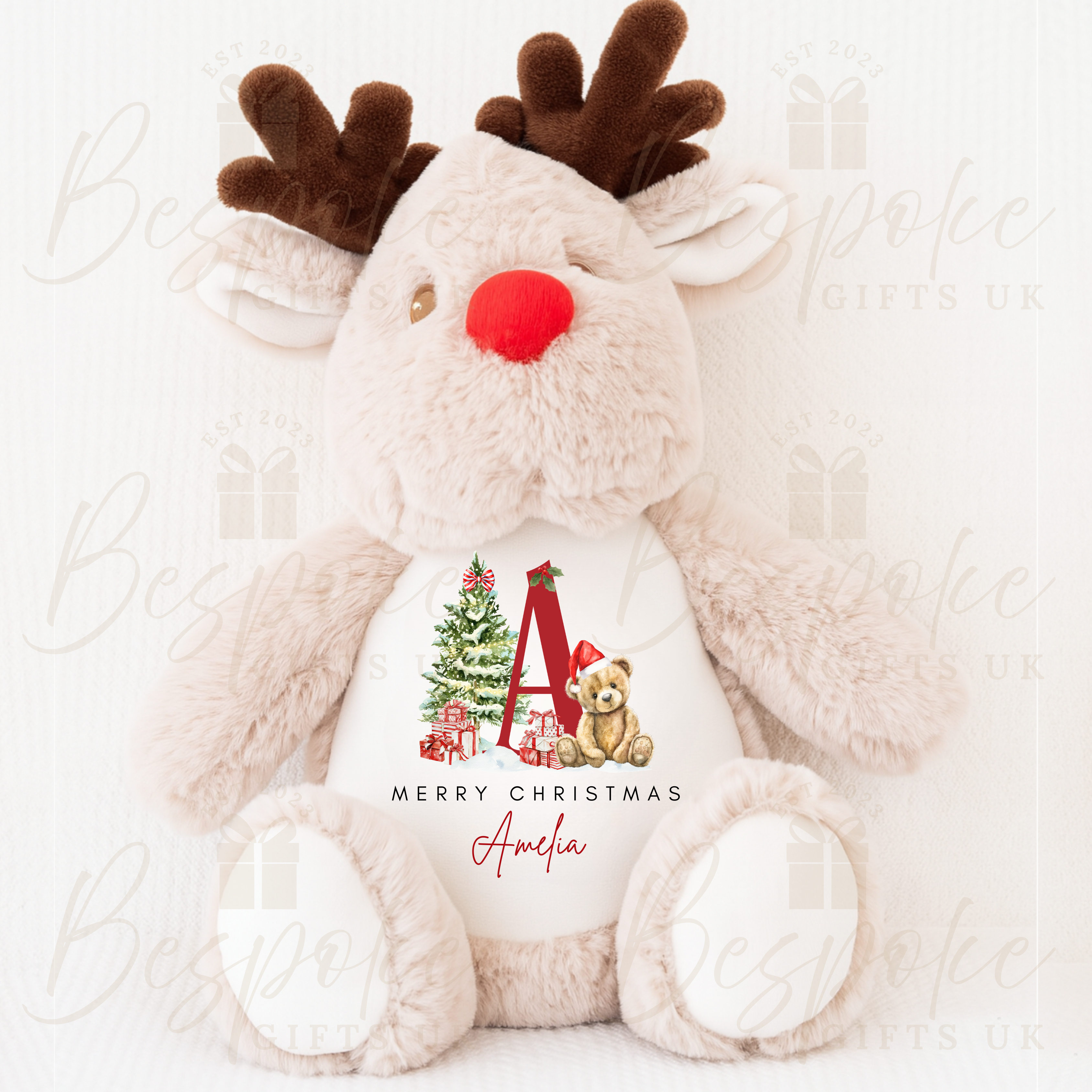 Christmas Initial - Personalised Christmas Reindeer