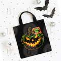 Trick or Treat Sparkly Neon Pumpkin - Mini Tote Bag