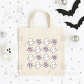 Cute Ghosts & Flowers - Canvas Bag