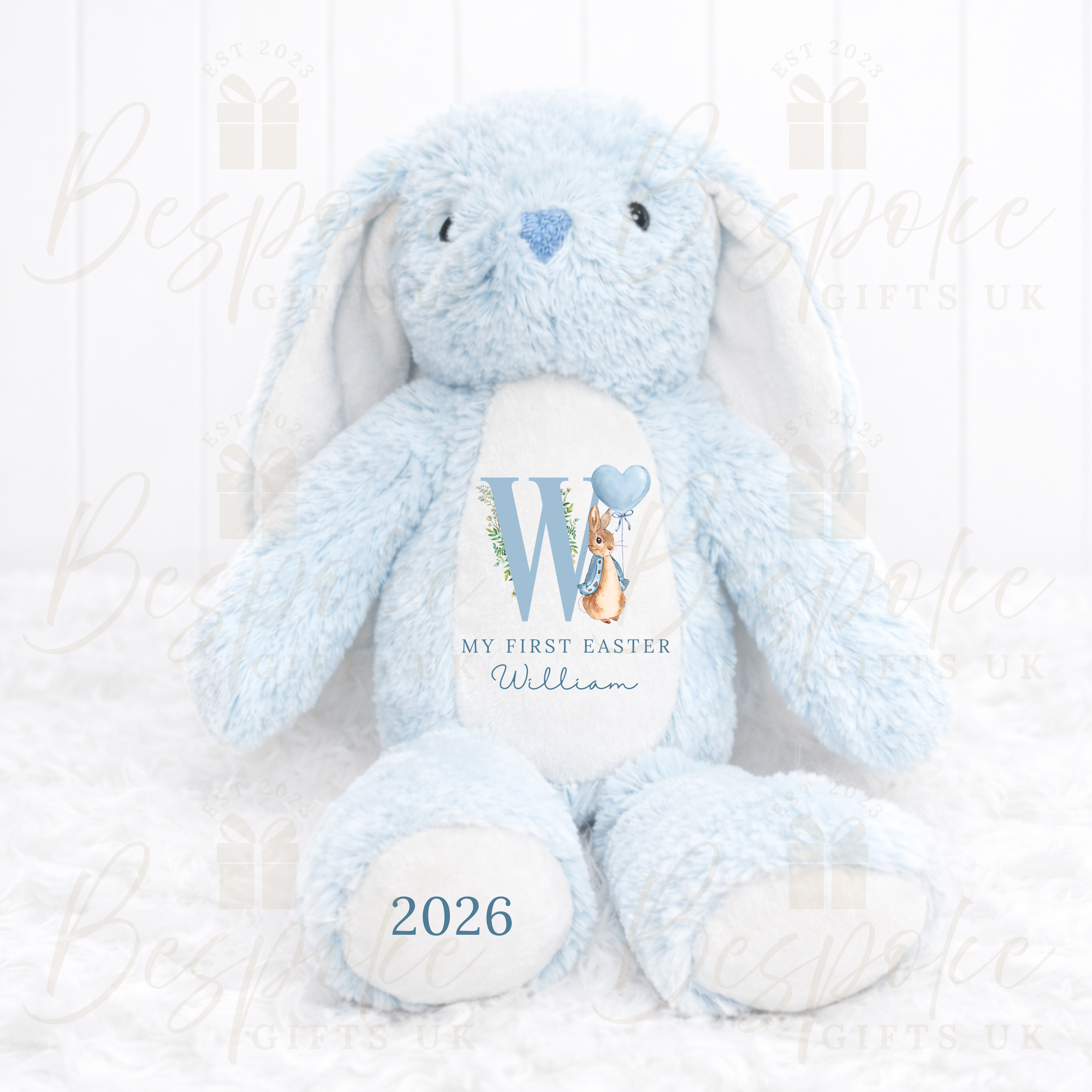 My First Easter - Personalised Bunny - Blue