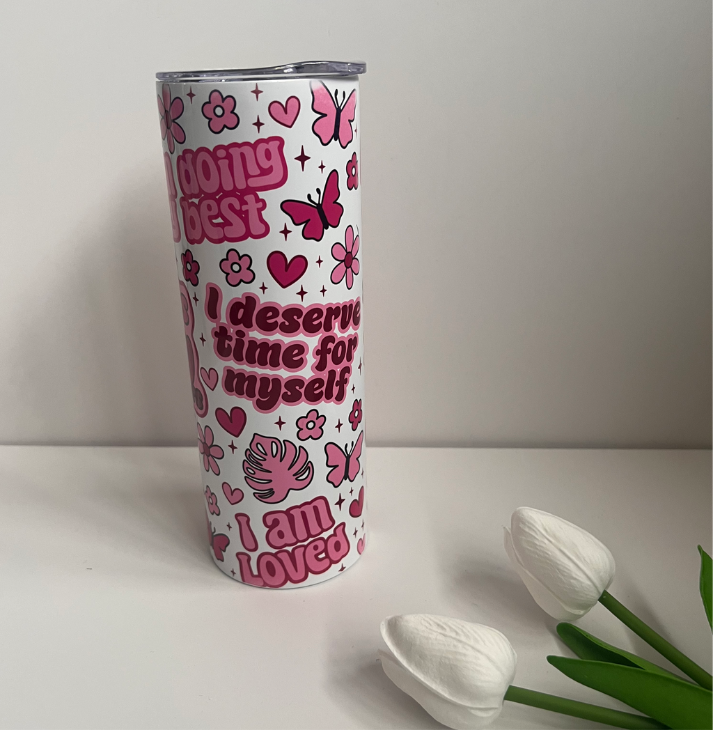 Mum’s Daily Reminders 20oz Skinny Tumbler