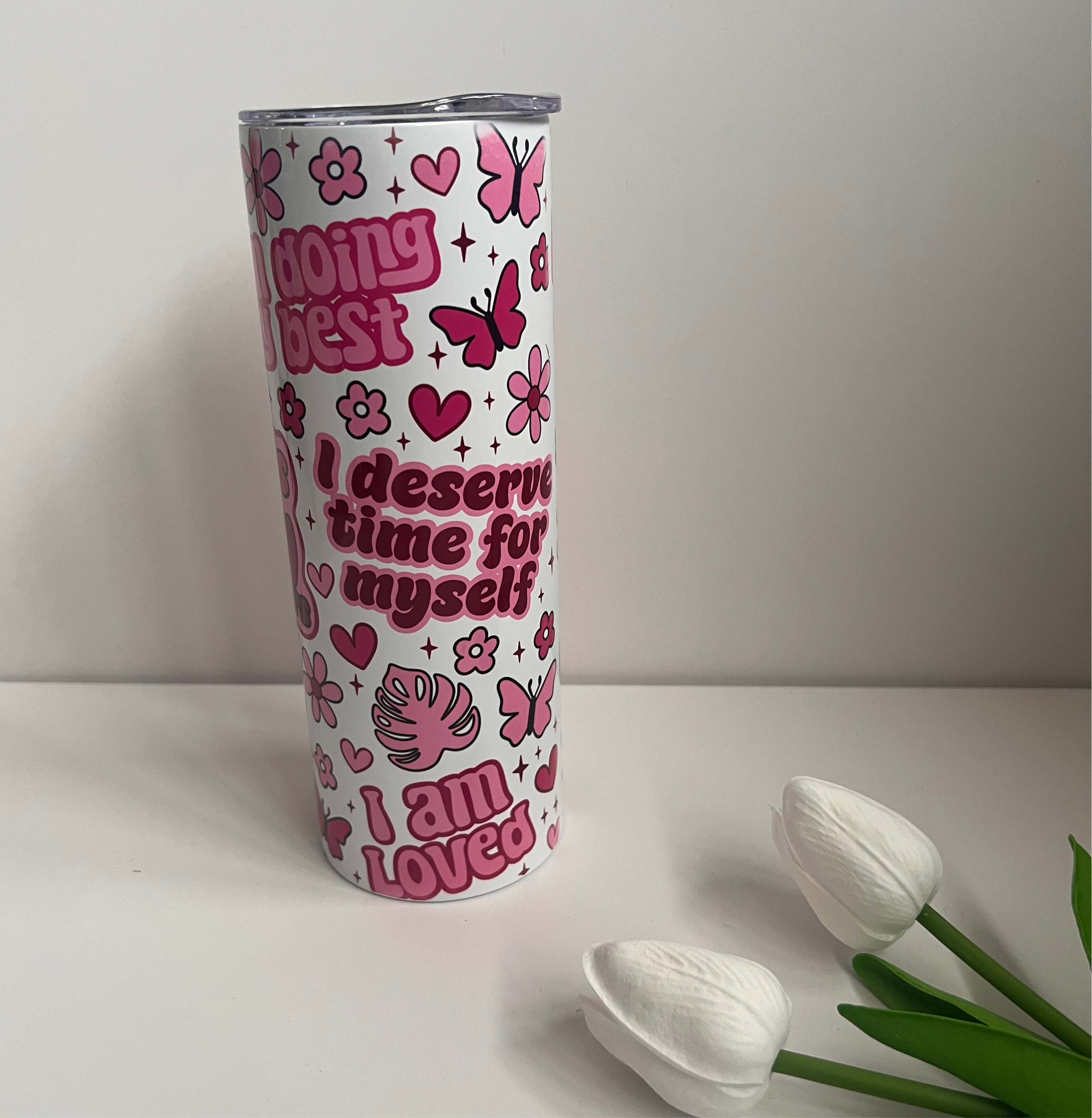 Mum’s Daily Reminders 20oz Skinny Tumbler