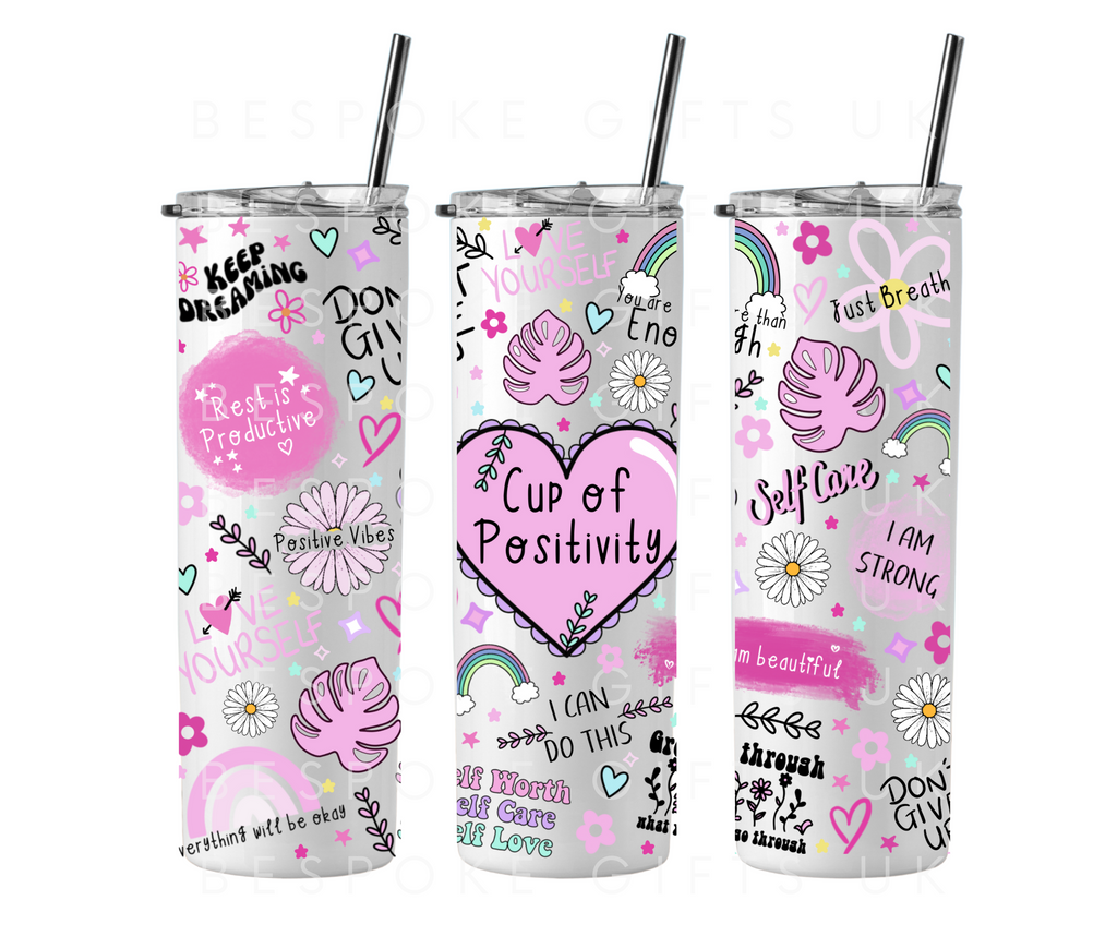 Cup of Positivity 20oz Skinny Tumbler