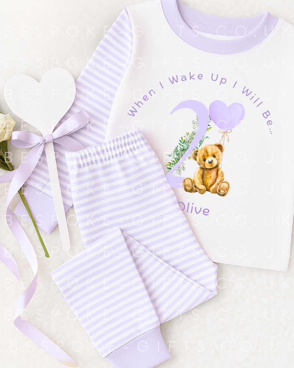 When I Wake Up I Will Be - Teddy Design - Lilac