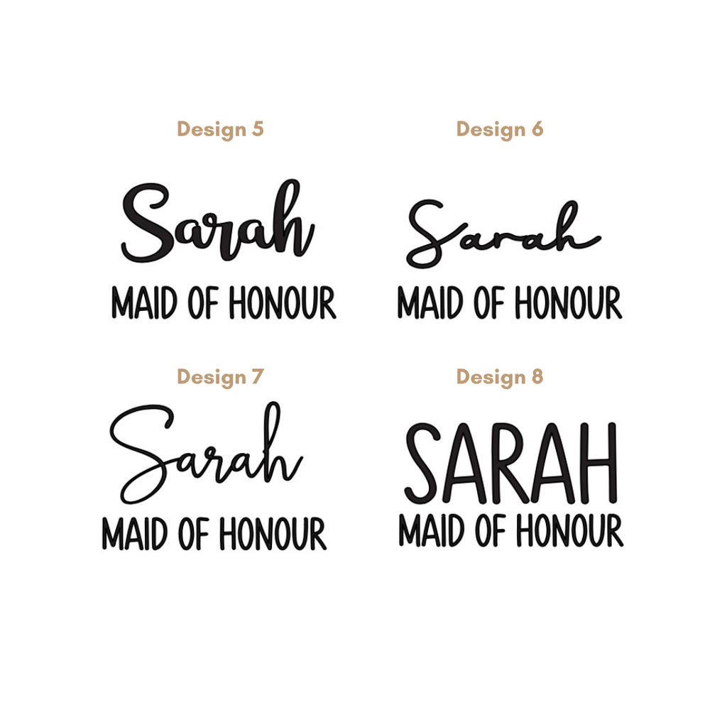 Personalised Wedding Gift Bags - Black