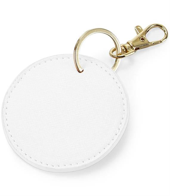 Monogram Circular Key Clip Keyring