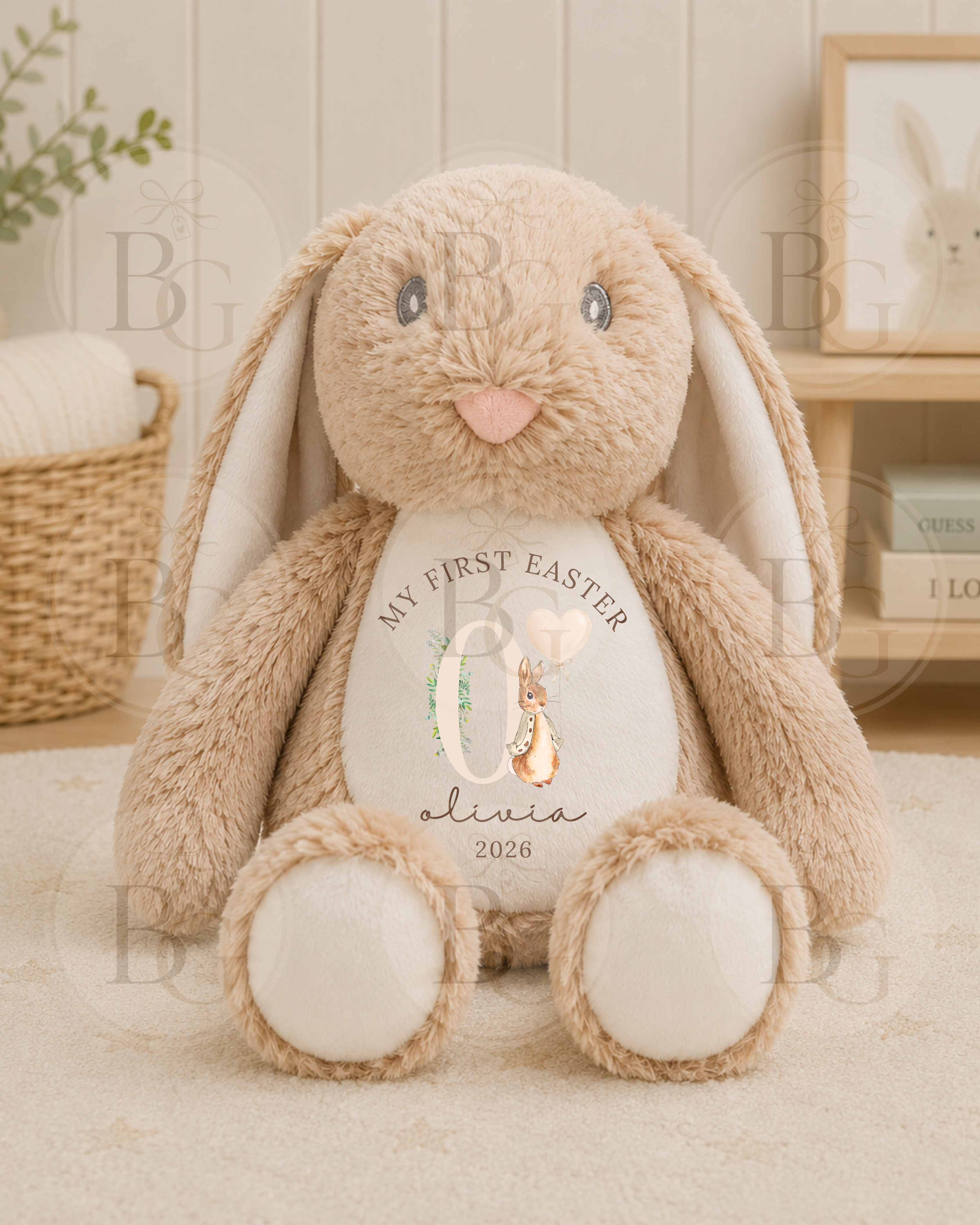 My First Easter - Personalised Bunny - Light Brown