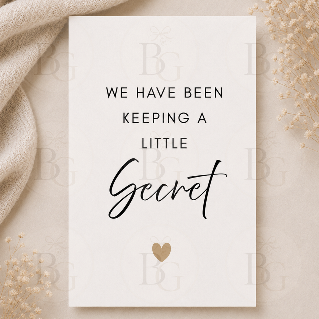 Minimalist Pregnancy Announcement Cards